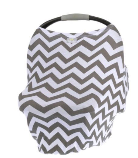 Itzy Ritzy Chevron Multi-Use Diaper Bag Charm Pacifier Pod