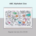 Learning Series, ABC Alphabet Zoo - Colour Me Mats