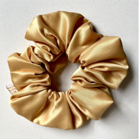 Buy CurlyEllie -Scrunchies, Gold at Tenlittletoes Qatar