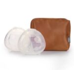 Ladybug Silicone Milk Collector 75ml, Set of 2;  Storage Bag - Haakaa