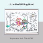 Children’s Classic Stories, Little Red Riding Hood - Colour Me Mats
