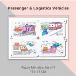 Transportation, Passenger & Logistics Vehicles - Colour Me Mats