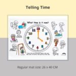 Learning Series, Telling Time - Colour Me Mats