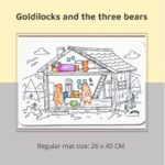 Children’s Classic Stories, Goldilocks and the Three  Bears - Colour Me Mats