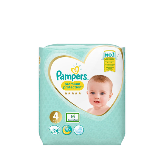Buy Pampers - Premium 4, 24 nappies Tenlittletoes Qatar