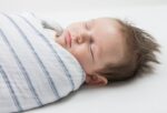 Swaddle Blanket Single In Gift Box, Watercolor Quad Stripe - Swaddle Design - Image 3