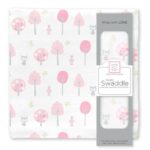 Swaddle Blanket Single In Gift Box, Pink Thicket - Swaddle Design