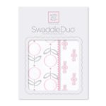 Swaddle Duo Little Bunnie Set of 2, Pink - Swaddle Design