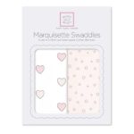 Marquisette Swaddle Blankets, Aimee and Bubble Dots - Swaddle Design