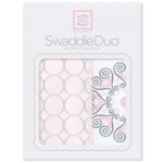 Swaddle Duo Set of 2, Mod Medallion Pink - Swaddle Design
