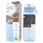 Pregnancy Water Bottle, Blue - Belly Bottle