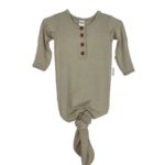 Baby Knotted Gown, Sage - Bowy Made