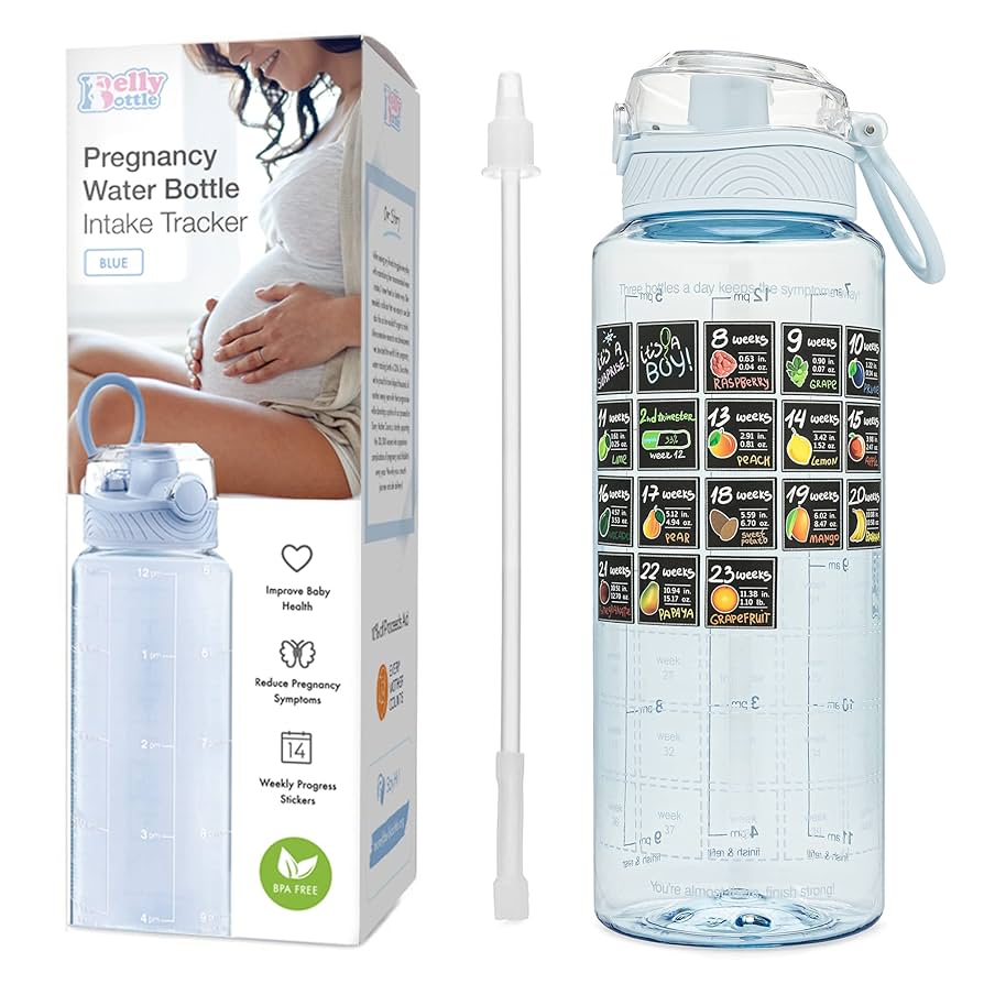 Buy Belly Bottle Pregnancy Water Bottle Tracker at Tenlittletoes Qatar