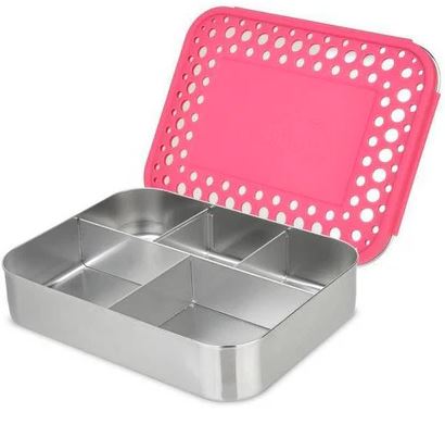 cinco Cinco Bento Lunchbox 940ml, Pink - LunchBots - Image 1