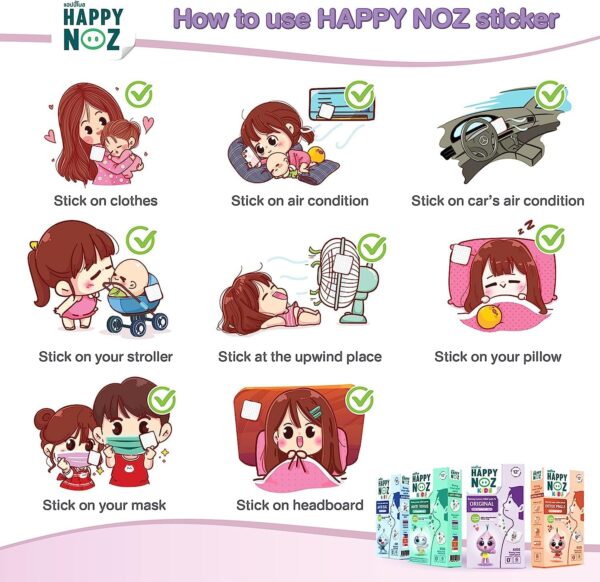 Runny Nose Relief Patch Anti Bac (Kids)  - Happy Noz - Image 7