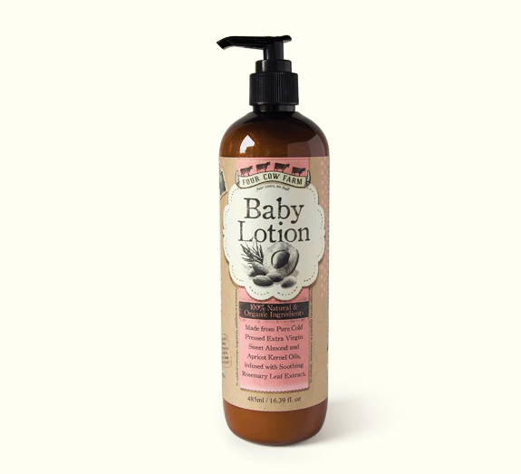 485ml 100% Natural Baby Lotion 485ml - Four Cow Farm - Image 1