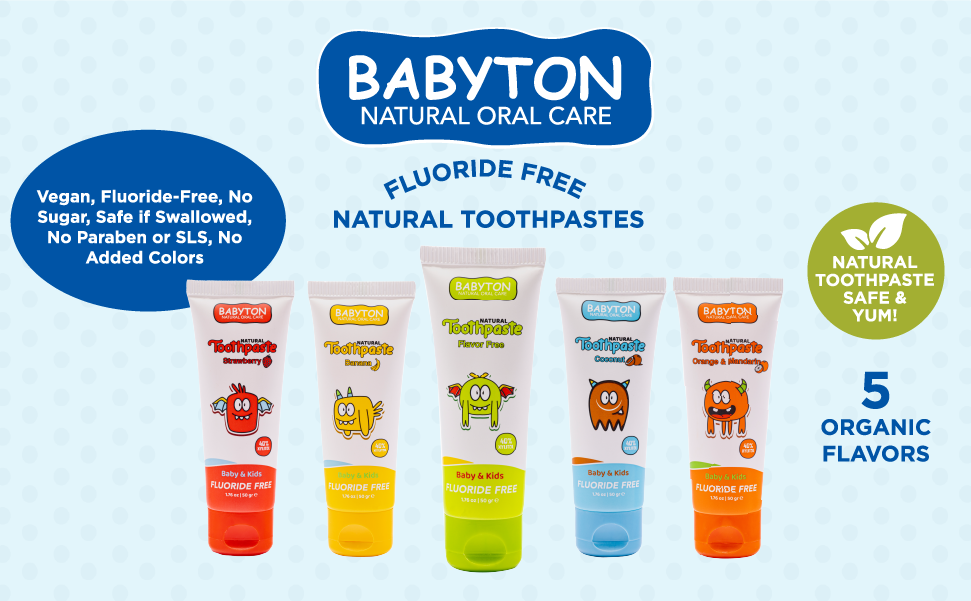 Natural Toothpaste Tropical Flavor 50ml – Babyton