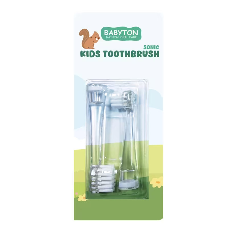 Replacement Heads for Sonic Kids Toothbrush 2pcs  – Babyton