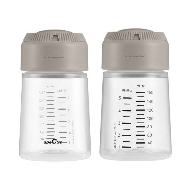 Bottles for Breast Milk Storage with Airtight Date Caps –  Spectra